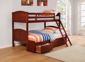 Parker Chestnut Twin-over-Twin Bunk Bed