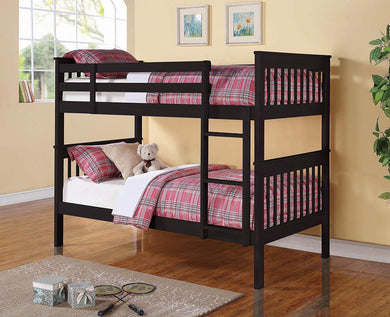 Chapman Black Twin-over-Twin Bunk Bed