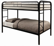 Load image into Gallery viewer, Morgan  Black Twin Bunk Bed