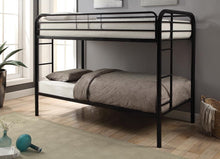 Load image into Gallery viewer, Morgan  Black Twin Bunk Bed