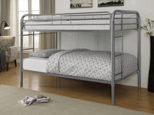 Load image into Gallery viewer, Morgan  Silver Twin Bunk Bed