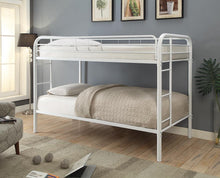 Load image into Gallery viewer, Morgan  White Twin Bunk Bed