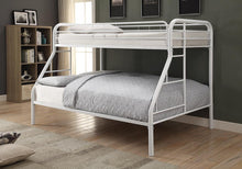 Load image into Gallery viewer, Morgan  White Twin Full Bunk Bed