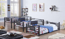 Load image into Gallery viewer, Casual Black Full Triple Bunk Bed