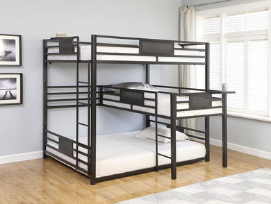 Q / T / Q Triple Bunk Bed