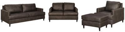 Hettinger Sofa and Loveseat with Chair and Ottoman Package