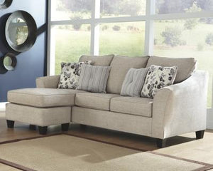 Abney Sofa Chaise with Chair and Ottoman Package