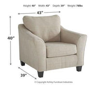 Load image into Gallery viewer, Abney Chair and Ottoman Package