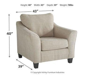 Abney Chair and Ottoman Package