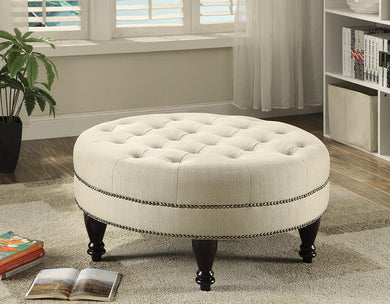 Traditional Round Cocktail Ottoman