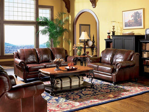 Princeton Traditional Burgundy Loveseat