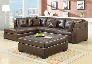 Darie Casual Brown Sectional