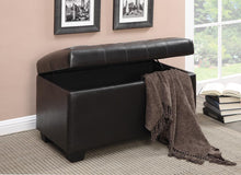 Load image into Gallery viewer, Casual Dark Brown Ottoman