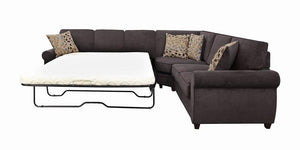 Kendrick Transitional Espresso Sectional