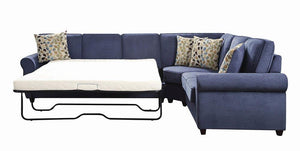 Kendrick Transitional Blue Sectional