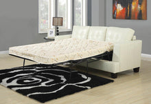 Load image into Gallery viewer, Samuel Transitional Cream Sleeper Sofa