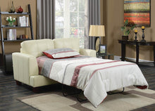 Load image into Gallery viewer, Samuel Transitional Cream Loveseat Sleeper