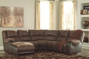 Nantahala 5Piece Reclining Sectional with Chaise