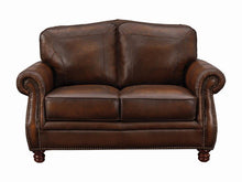 Load image into Gallery viewer, Montbrook Traditional Hand Rubbed Brown Loveseat