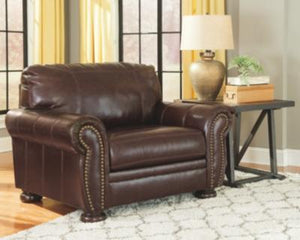 Banner Sofa and Loveseat with Oversized Chair and Ottoman Package