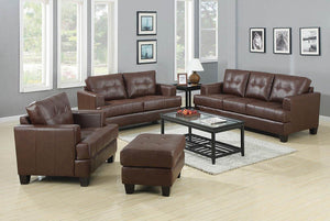 Samuel Transitional Dark Brown Sofa