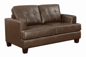 Transitional Brown Loveseat Sleeper