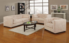 Load image into Gallery viewer, Alexis Transitional Almond Sofa