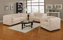 Load image into Gallery viewer, Alexis Transitional Almond Loveseat