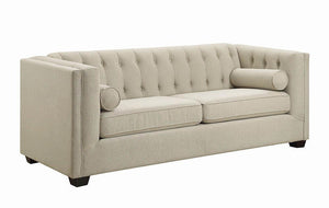 Cairns Transitional Oatmeal Sofa