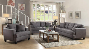 Samuel Transitional Charcoal Loveseat