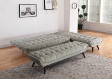 Load image into Gallery viewer, Natalia Mid-Century Modern Dove Grey Sofa