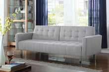 Load image into Gallery viewer, Transitional Light Grey Tufted Sofa Bed