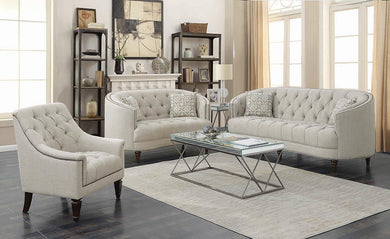 Avonlea Traditional Beige Loveseat