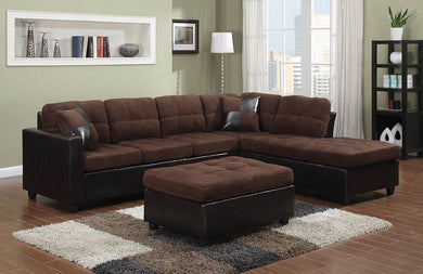 Mallory Casual Chocolate Sectional