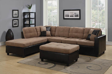 Mallory Casual Tan Ottoman