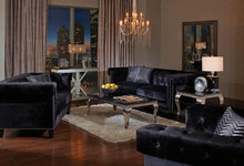 Load image into Gallery viewer, Reventlow Formal Black Loveseat