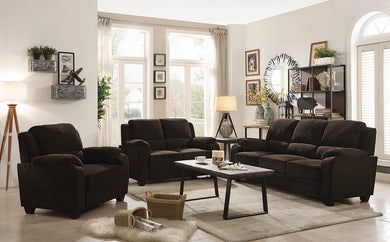 Northend Chocolate Three-Piece Living Room Set