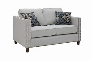 Coltrane Transitional Putty Tone Loveseat