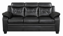 Load image into Gallery viewer, Finley Casual Black Padded Sofa