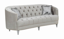 Load image into Gallery viewer, Avonlea Traditional Grey and Chrome Sofa