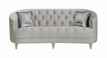 Load image into Gallery viewer, Avonlea Traditional Grey and Chrome Sofa