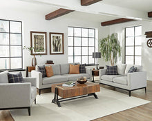 Load image into Gallery viewer, Asherton Modern Grey Loveseat