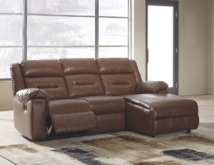 Coahoma 3Piece Reclining Sectional with Chaise and Power