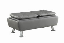 Load image into Gallery viewer, Dilleston Contemporary Grey Storage Ottoman