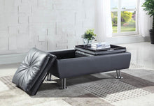 Load image into Gallery viewer, Dilleston Contemporary Grey Storage Ottoman