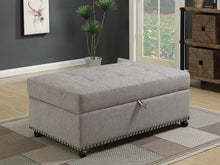 Load image into Gallery viewer, Traditional Dove Grey Sleeper Ottoman