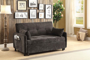 Transitional Dark Brown Sofa Bed