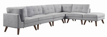 Load image into Gallery viewer, Churchill Modern Grey Ottoman