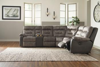 Hacklesbury LeftArm Facing Power Reclining Loveseat with Console