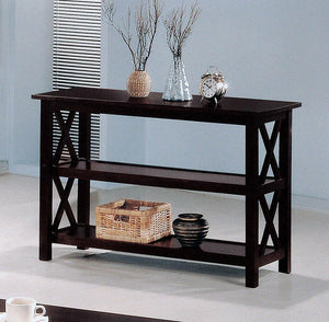 Merlot Double Shelf Sofa Table